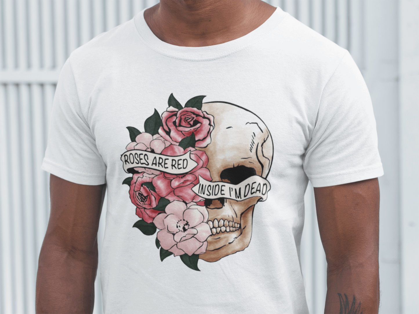 Roses Are Red Inside I'm Dead T-shirt