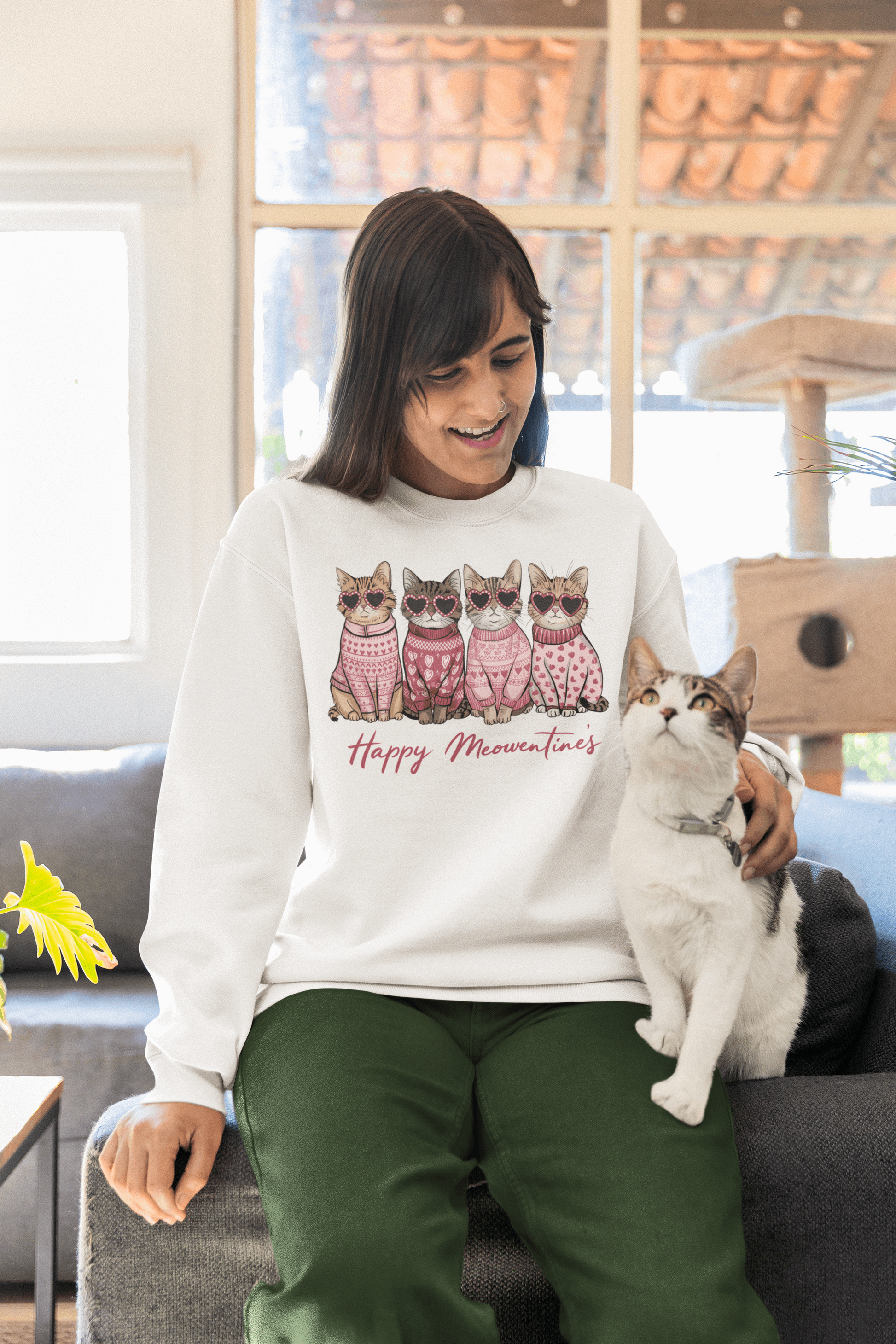 Happy Meowentine's Sweatshirt