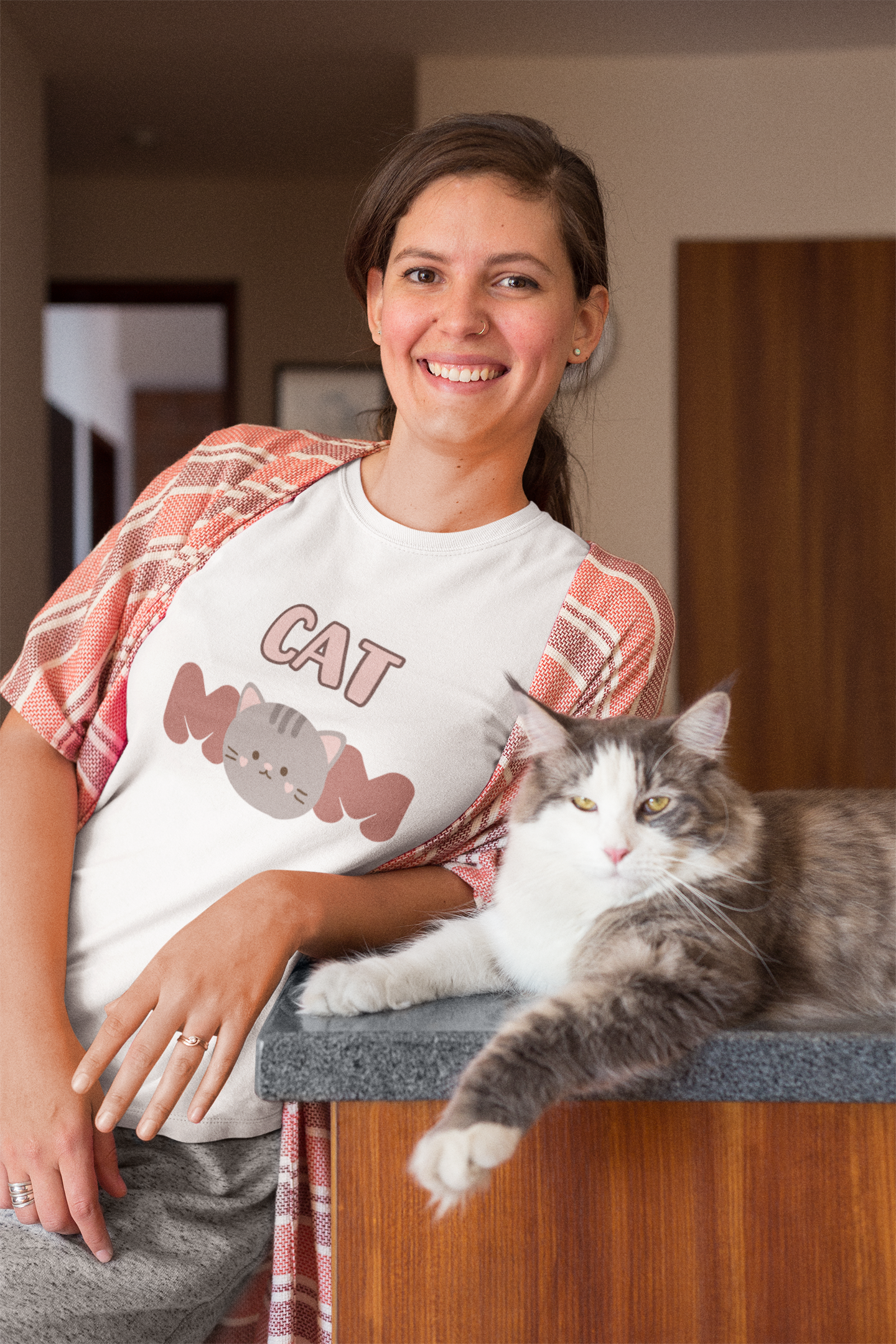 Cat Mom T-shirt