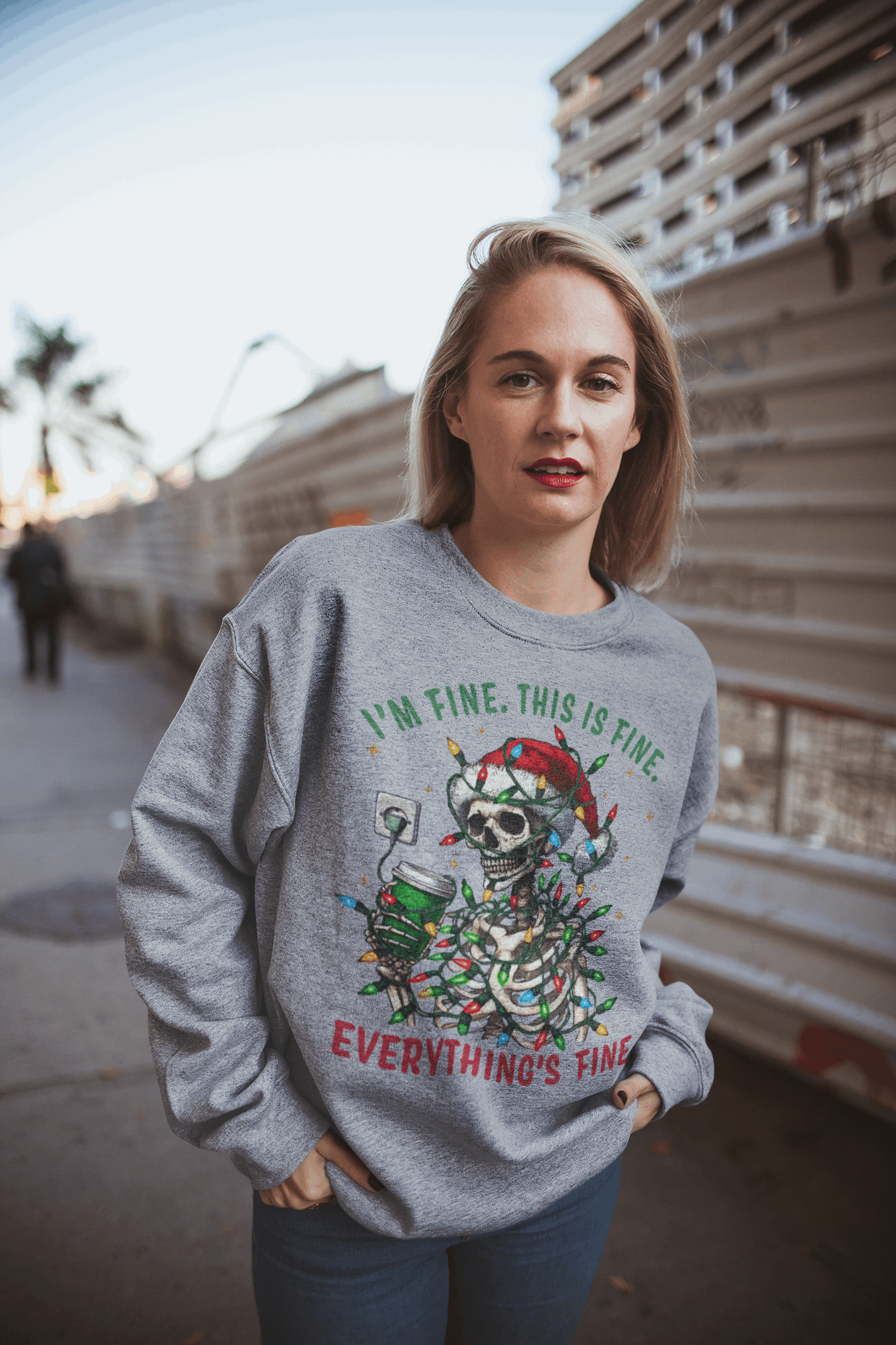 I'm Fine This is Fine Sweatshirt